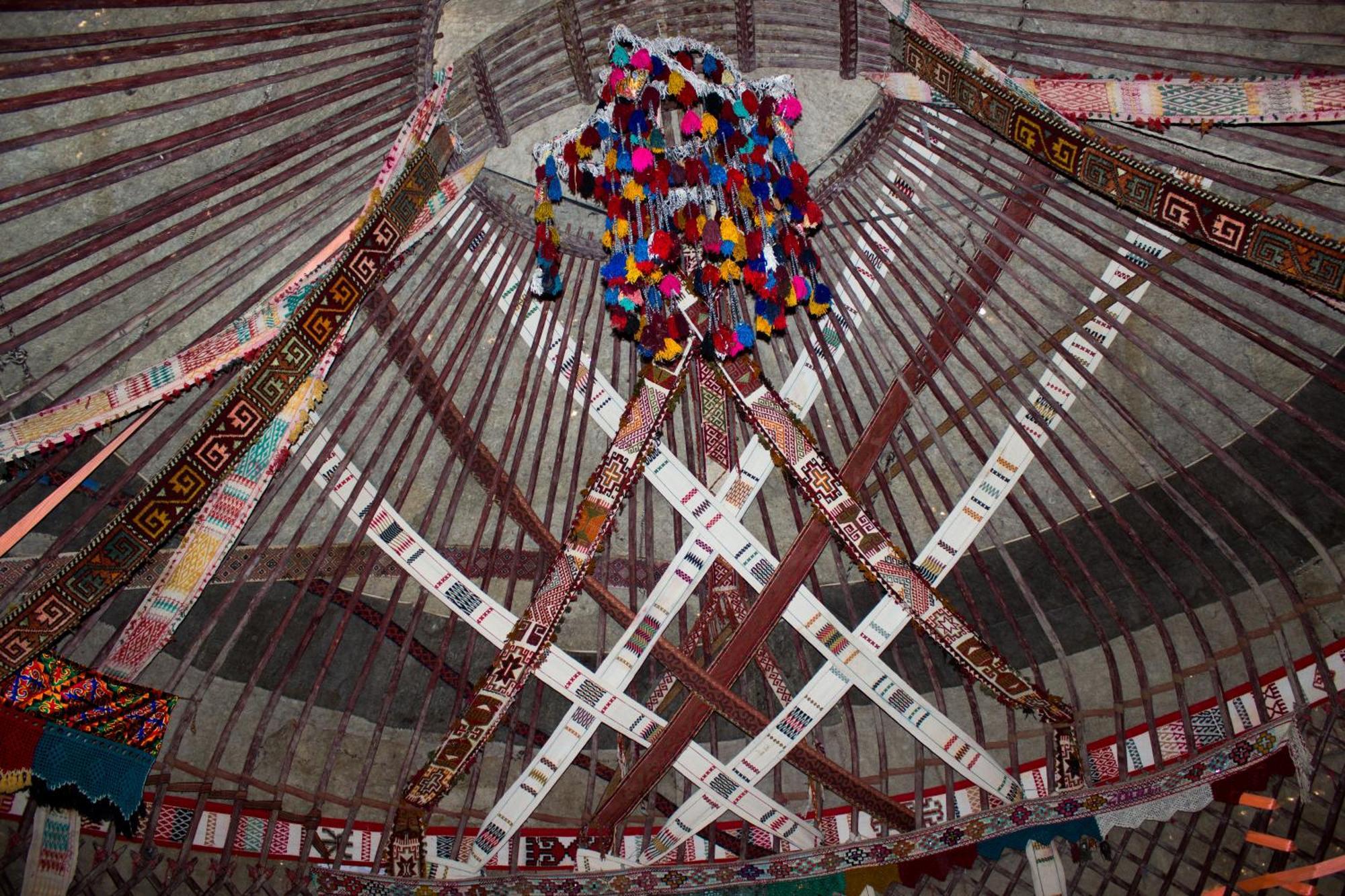 Hotel Authentic Uzbek Yurt Camp Eco-Friendly à Nurota Extérieur photo